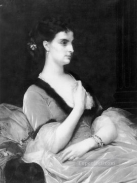  dama Pintura - Retrato de una dama Academicismo Alexandre Cabanel